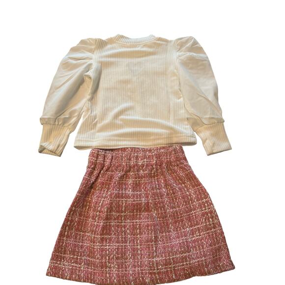 NWOT Toddler Girl's 2 Piece Skirt/Top Fall/Winter European Size 90 US Size 2-3 - Picture 2 of 5